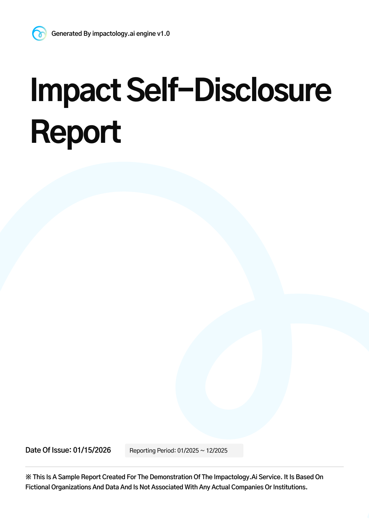 Impact report cover